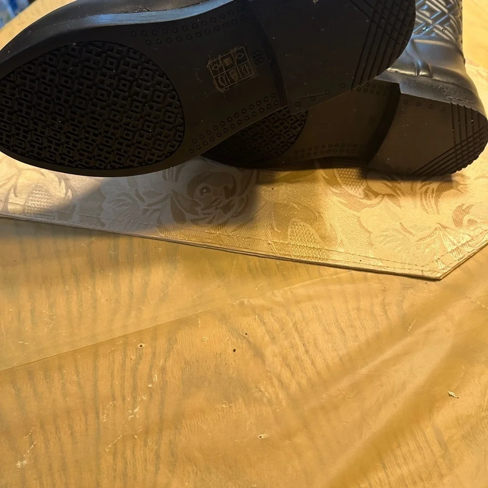 Tory Burch Black Quilted Rain Boots